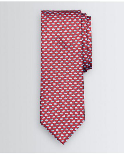 Elephant-Patterned Tie