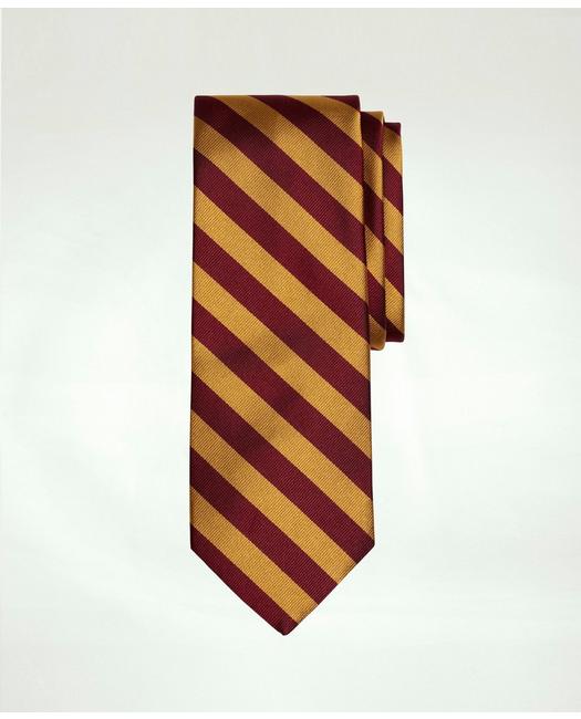 Brooks Brothers Rep Tie | Burgundy/gold | Size Regular In Burgundy,gold
