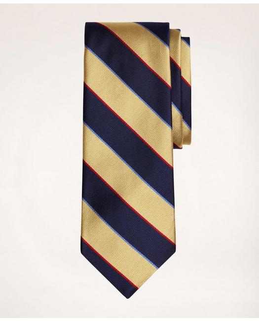 Brooks Brothers Argyll & Sutherland Rep Tie | Yellow/navy | Size Regular In Yellow,navy