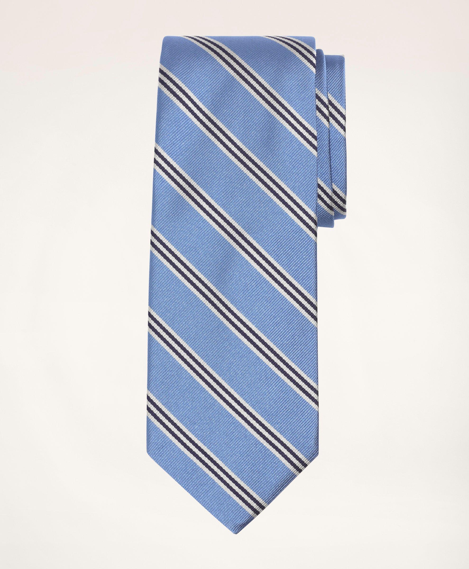 Brooks Brothers Mini Rep Tie | Light Blue | Size Regular