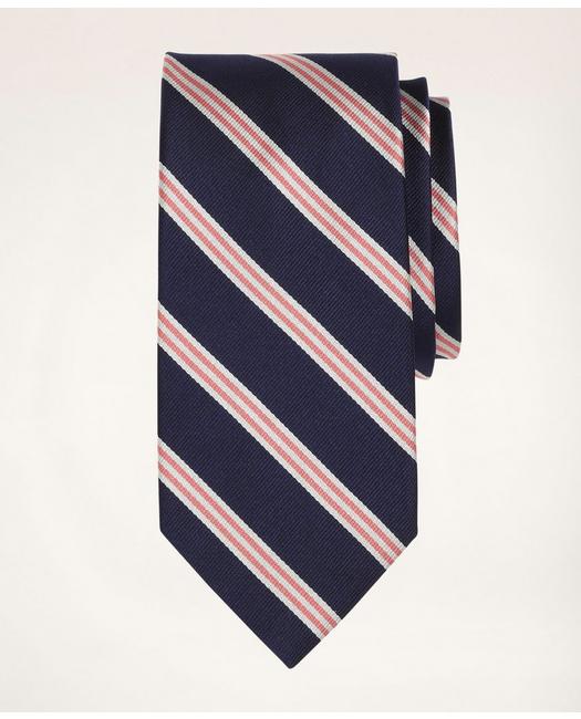 Brooks Brothers Mini Rep Tie | Navy/pink | Size Regular In Navy,pink
