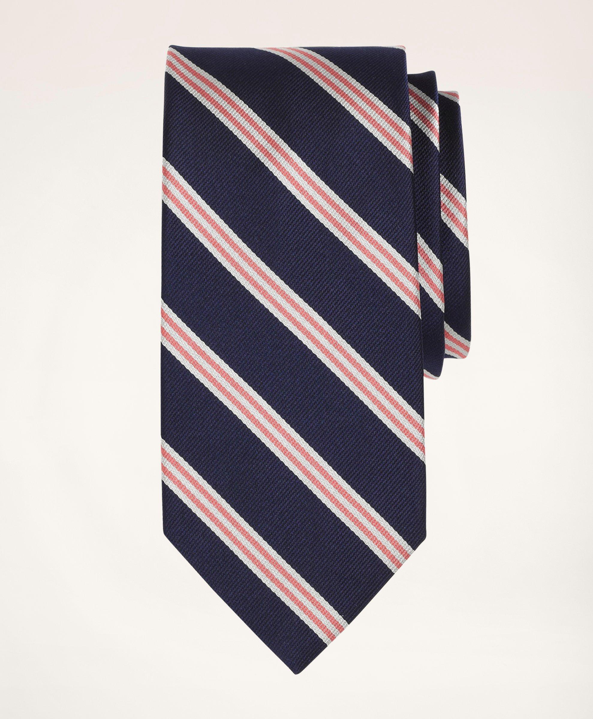 Brooks Brothers Mini Rep Tie | Navy/pink | Size Regular In Navy,pink