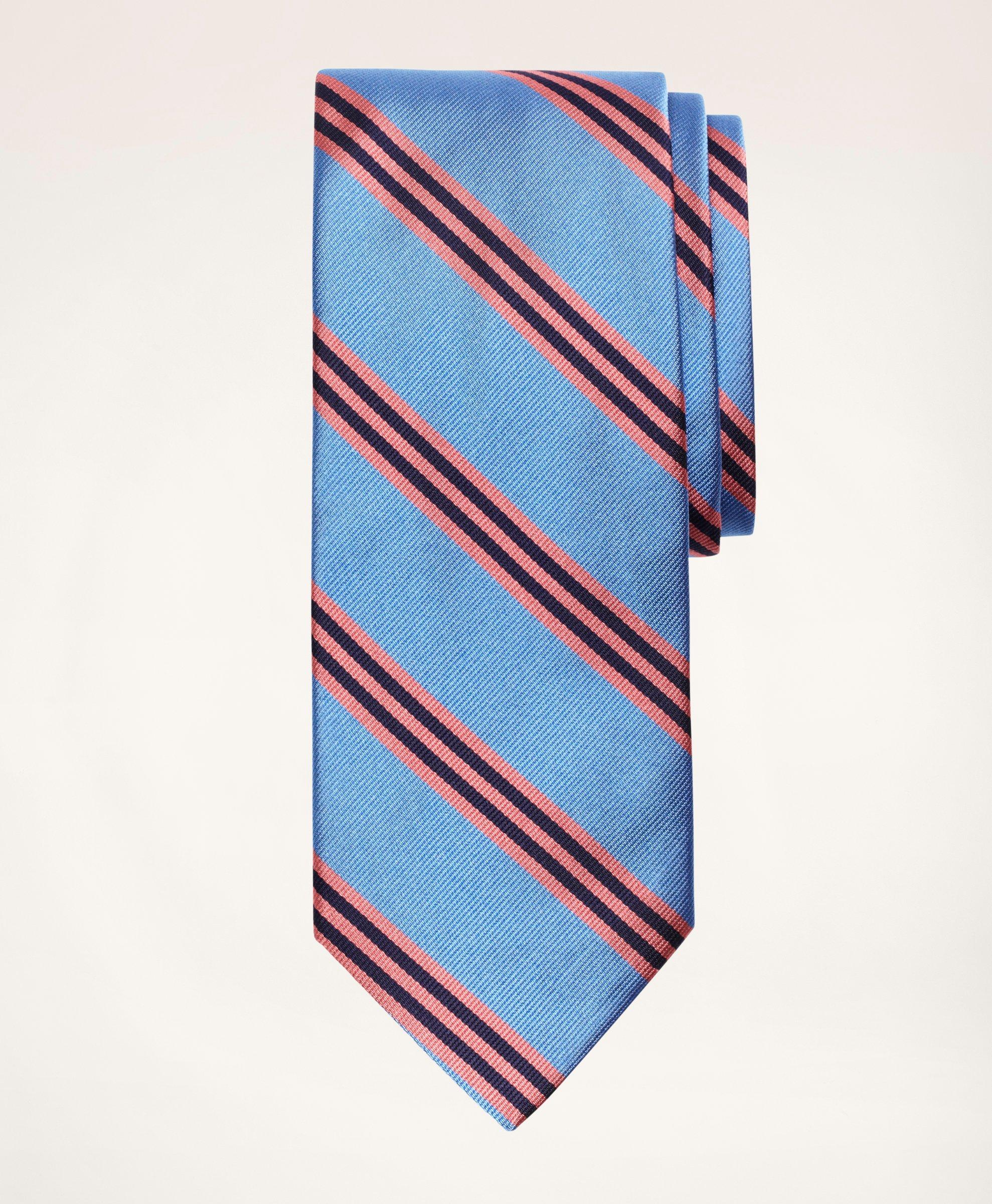Brooks Brothers Rep Tie | Light Blue/pink | Size Regular In Light Blue,pink