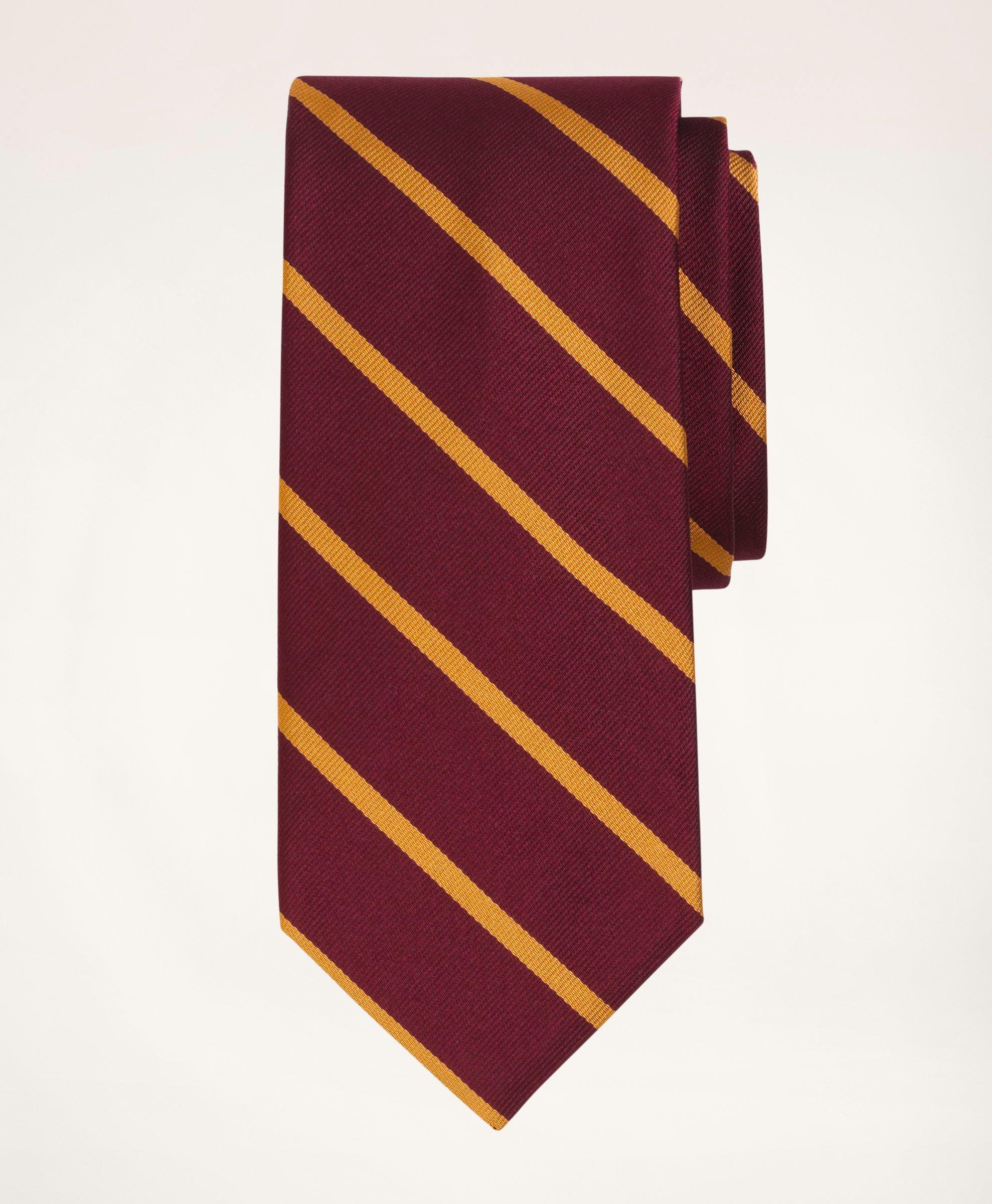 Brooks Brothers Rep Tie | Burgundy/gold | Size L/xl In Burgundy,gold