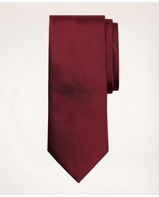 Brooks Brothers Solid Rep Tie | Burgundy | Size Regular