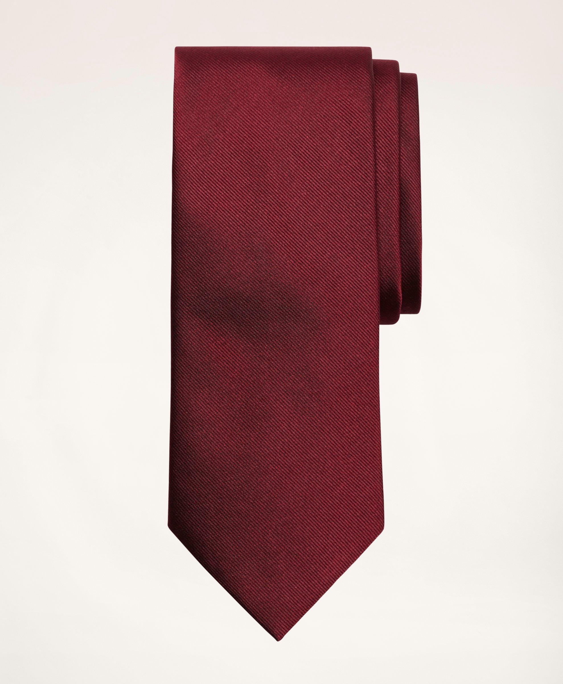 Brooks Brothers Solid Rep Tie | Burgundy | Size Regular
