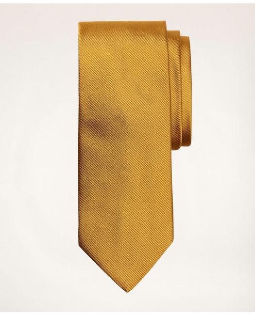 Brooks Brothers Solid Rep Tie | Gold | Size Regular