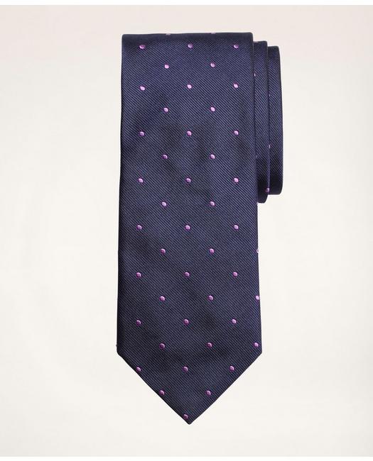 Brooks Brothers Dot Rep Tie | Purple | Size Regular