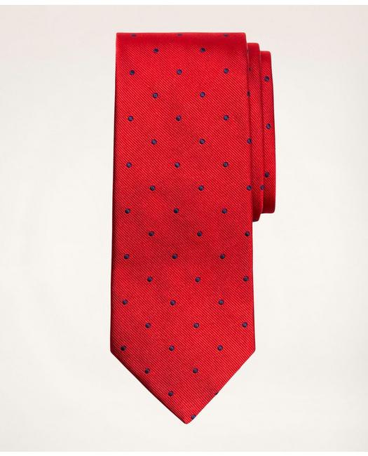 Brooks Brothers Dot Rep Tie | Red | Size Regular