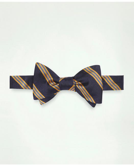 Brooks Brothers Mini Stripe Bow Tie | Navy
