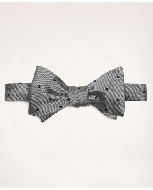 Brooks Brothers Dot Bow Tie | Silver