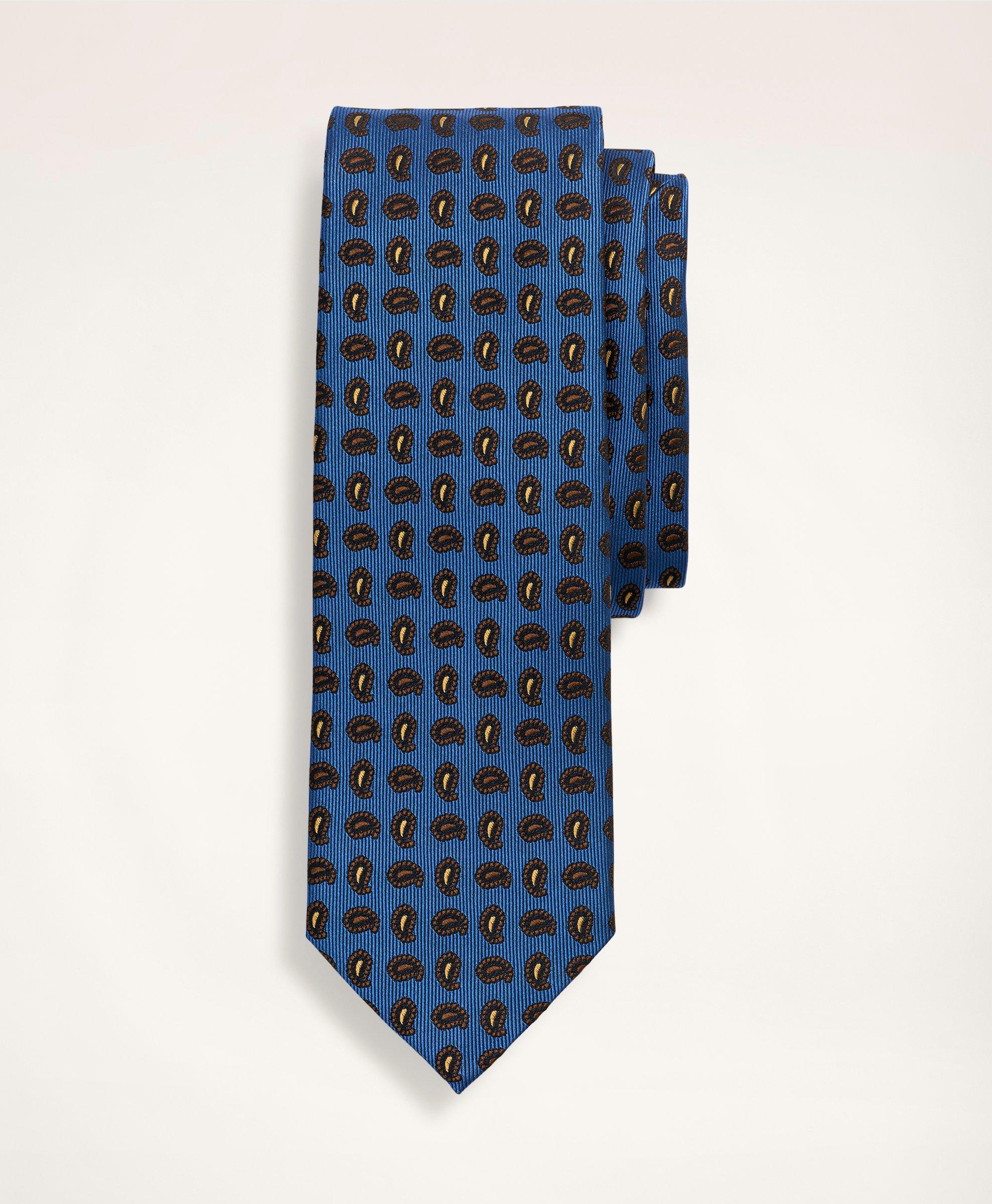 Brooks Brothers Silk Pine Tie | Light Blue