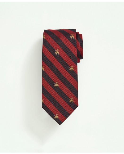 Brooks Brothers Fleece Rep Tie | Dark Red