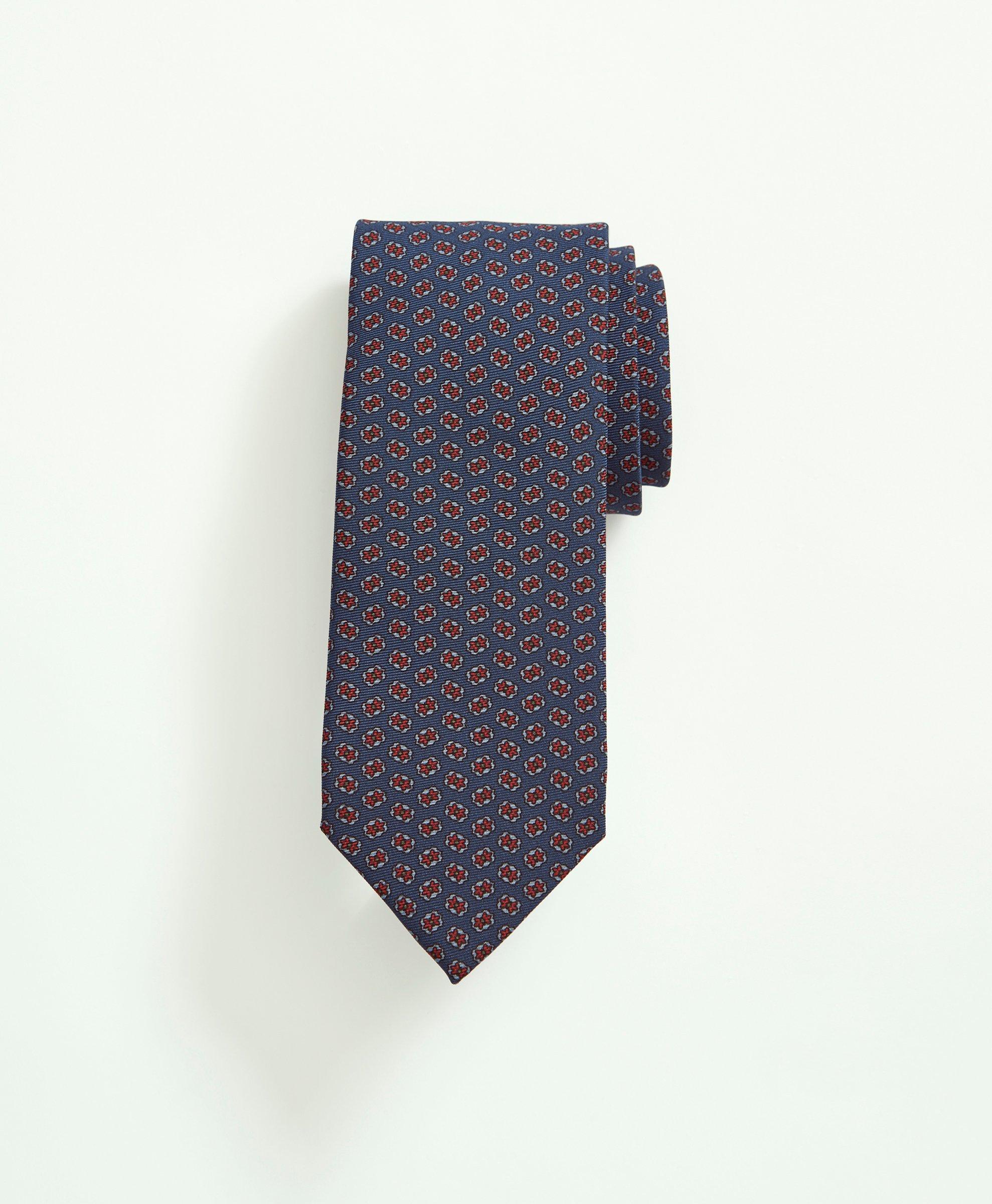Brooks Brothers Silk Floral Tie | Blue
