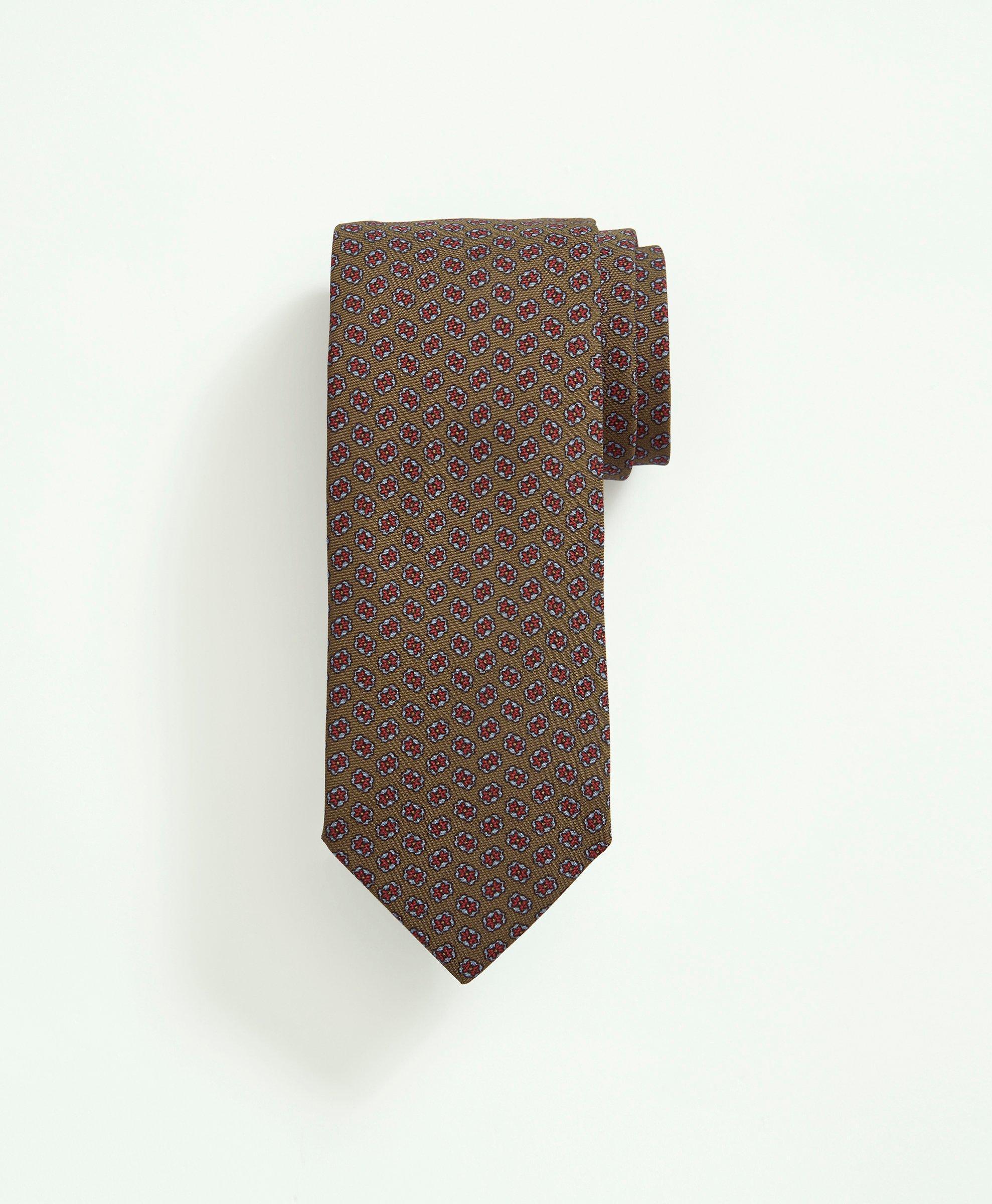 Brooks Brothers Silk Floral Tie | Green