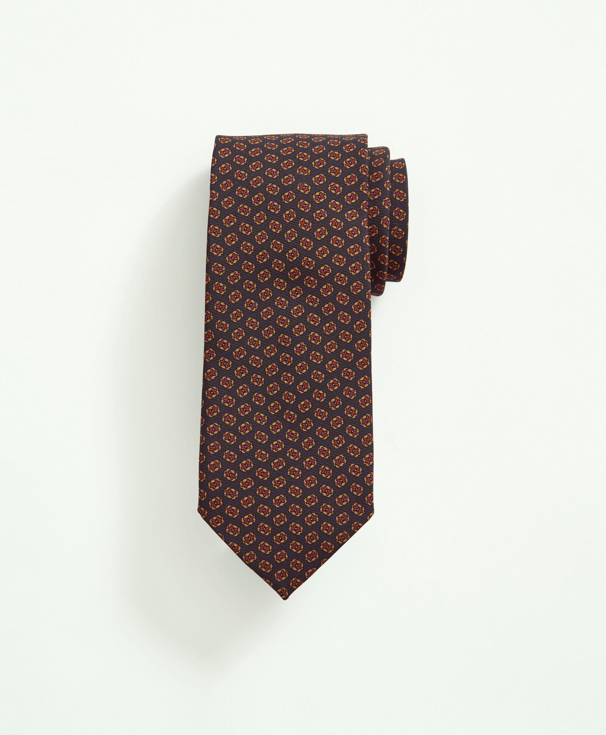 Brooks Brothers Silk Floral Tie | Navy