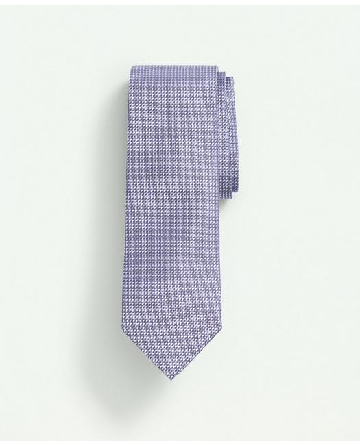 Brooks Brothers Silk Bird's-eye Pattern Tie | Purple | Size Regular