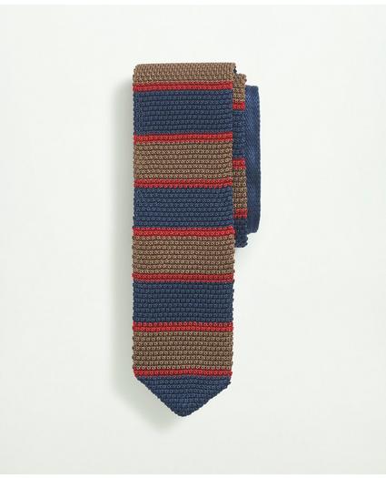 Silk Knit Stripe Tie