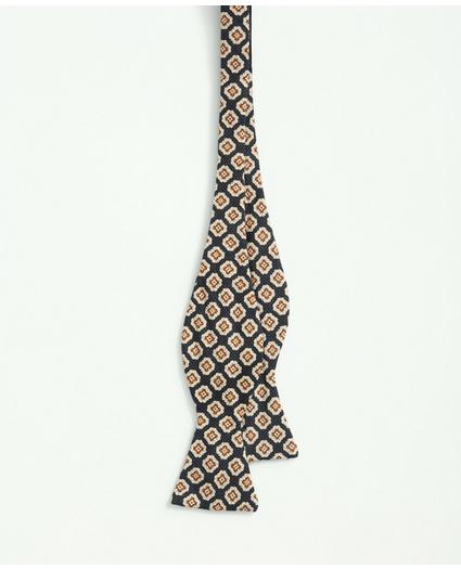 Linen Jacquard Geo Pattern Bow Tie