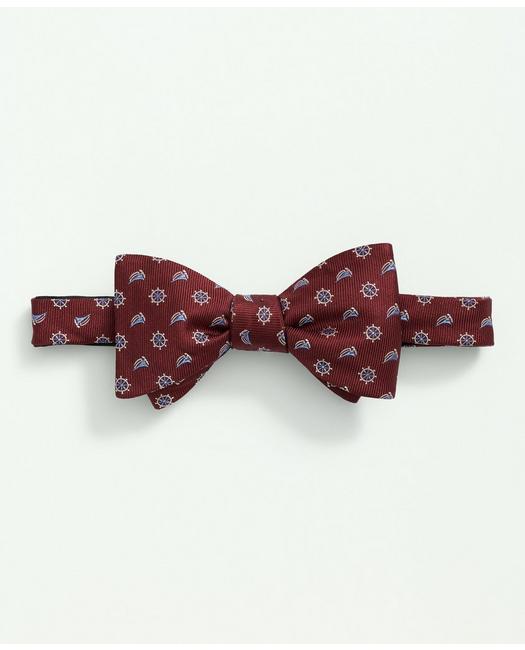 Brooks Brothers Silk Sailboat Bow Tie | Red