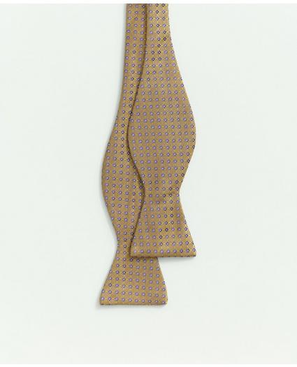 Silk Woven Mini Geo Pattern Bow Tie