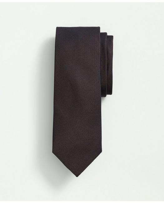 Brooks Brothers Silk Twill Tie | Brown | Size Regular