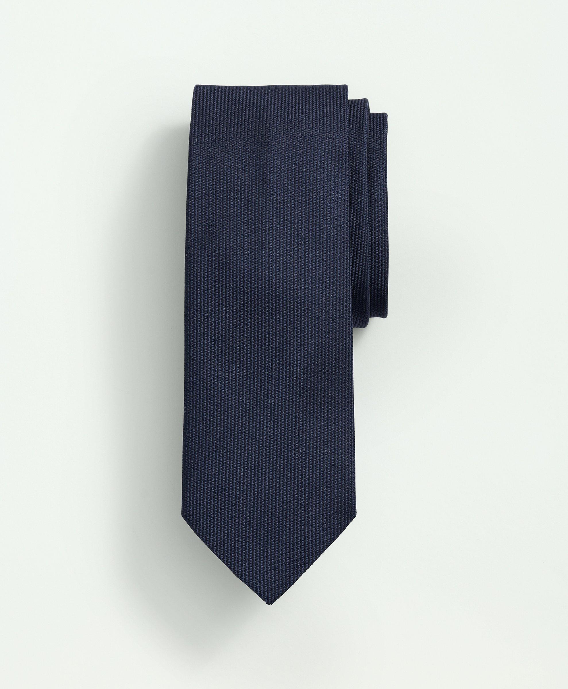 Brooks Brothers Silk Twill Tie | Navy | Size Regular