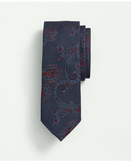 Silk Paisley Glen Plaid Tie