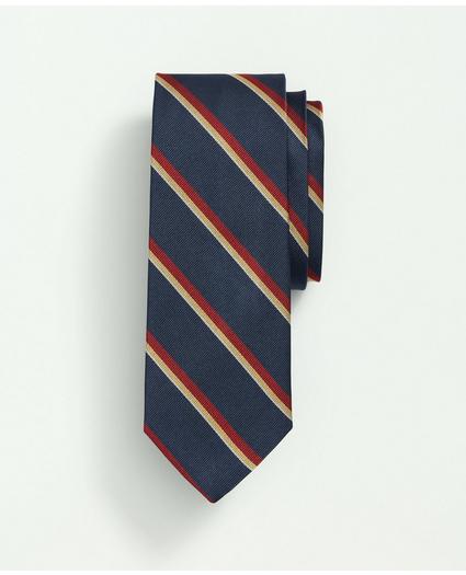 Silk Rep Sidewheeler Striped Tie