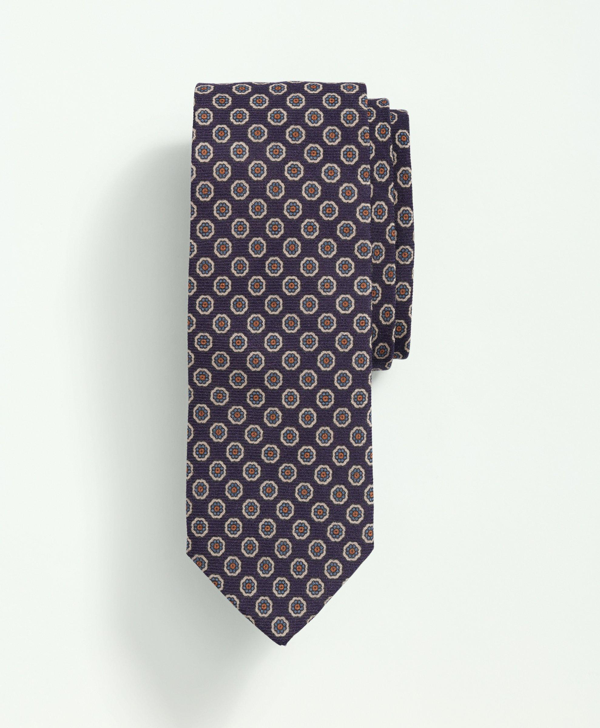 Brooks Brothers Silk Floral Foulard Tie | Navy/light Blue | Size Regular In Navy,light Blue