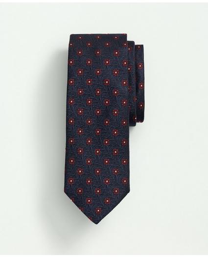 Silk Geo Floral Tie