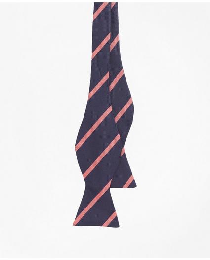 Silk Rep Striped Bow Tie