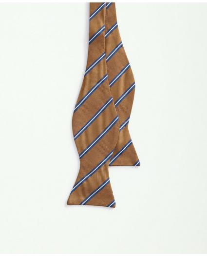 Silk Framed Rep Striped Bow Tie