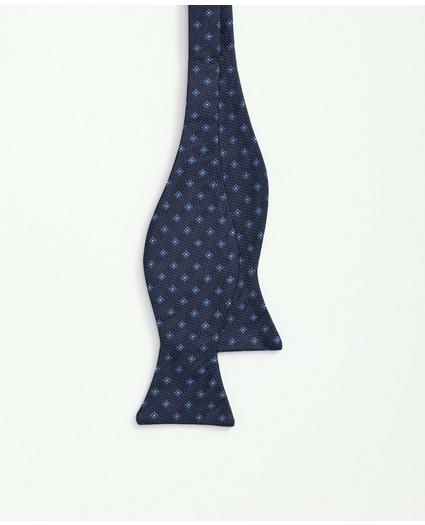 Silk Mini Square Floral Bow Tie