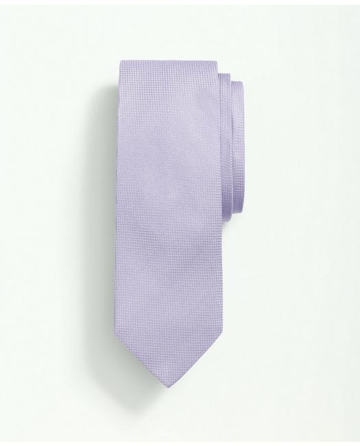 Brooks Brothers Silk Textured Tie | Lavender | Size Regular