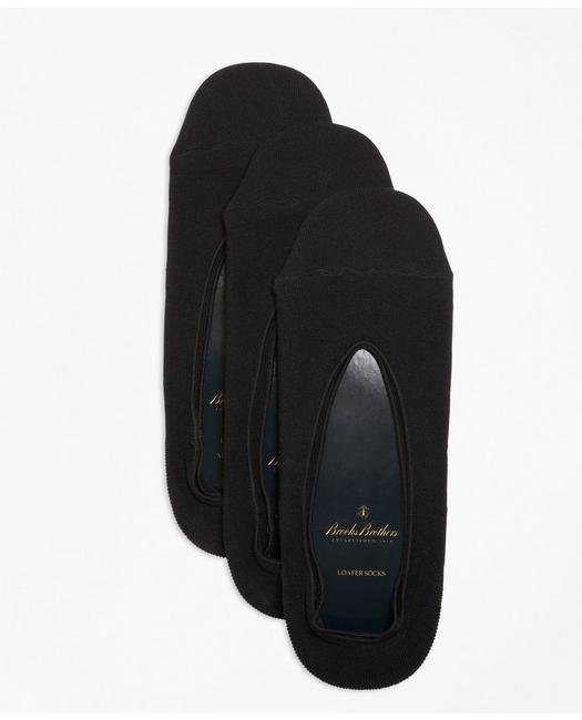 Shop Brooks Brothers Loafer Socks-three Pack | Black
