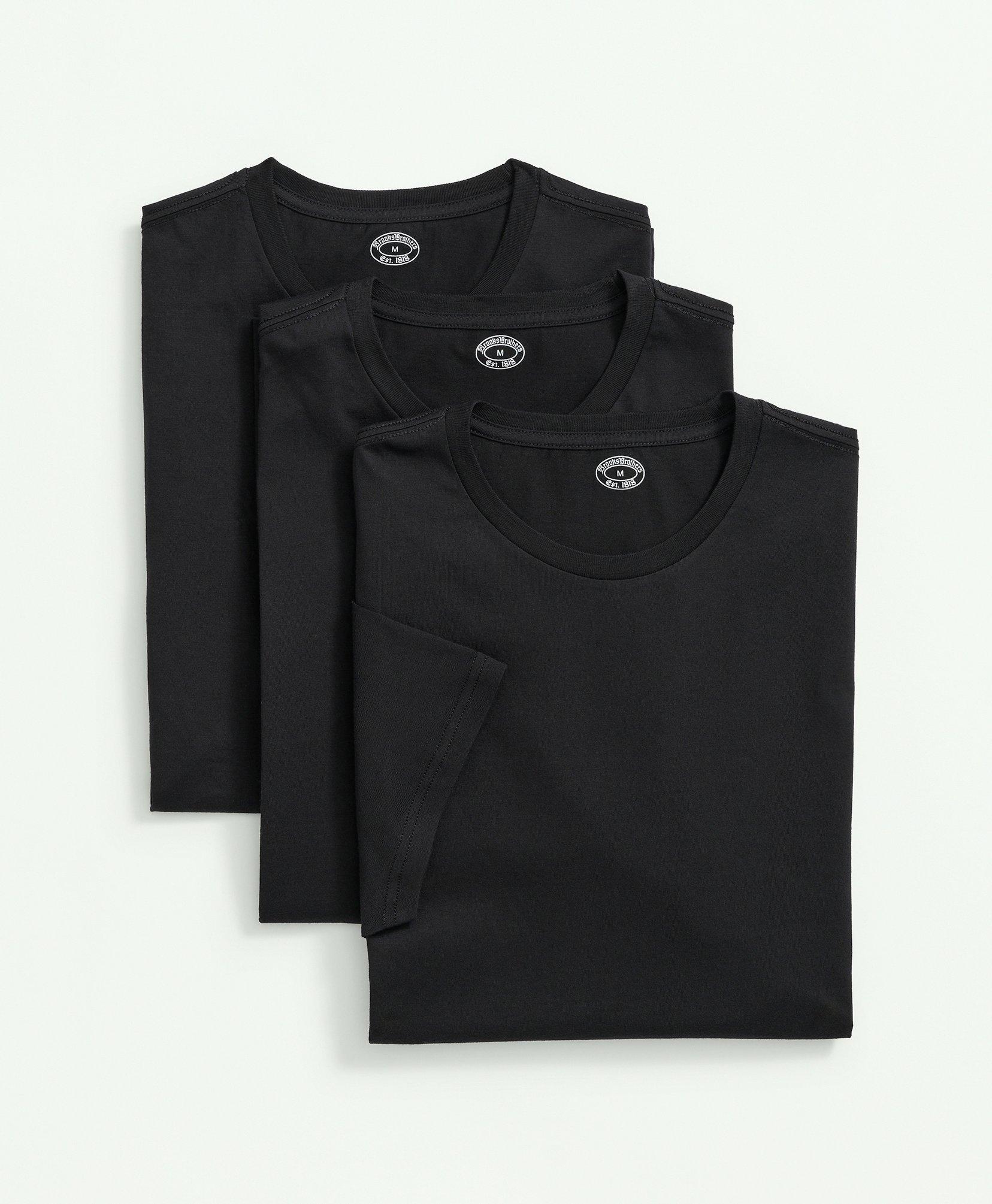 Brooks Brothers Supima Cotton V-neck Undershirt-3 Pack | Black | Size Xl