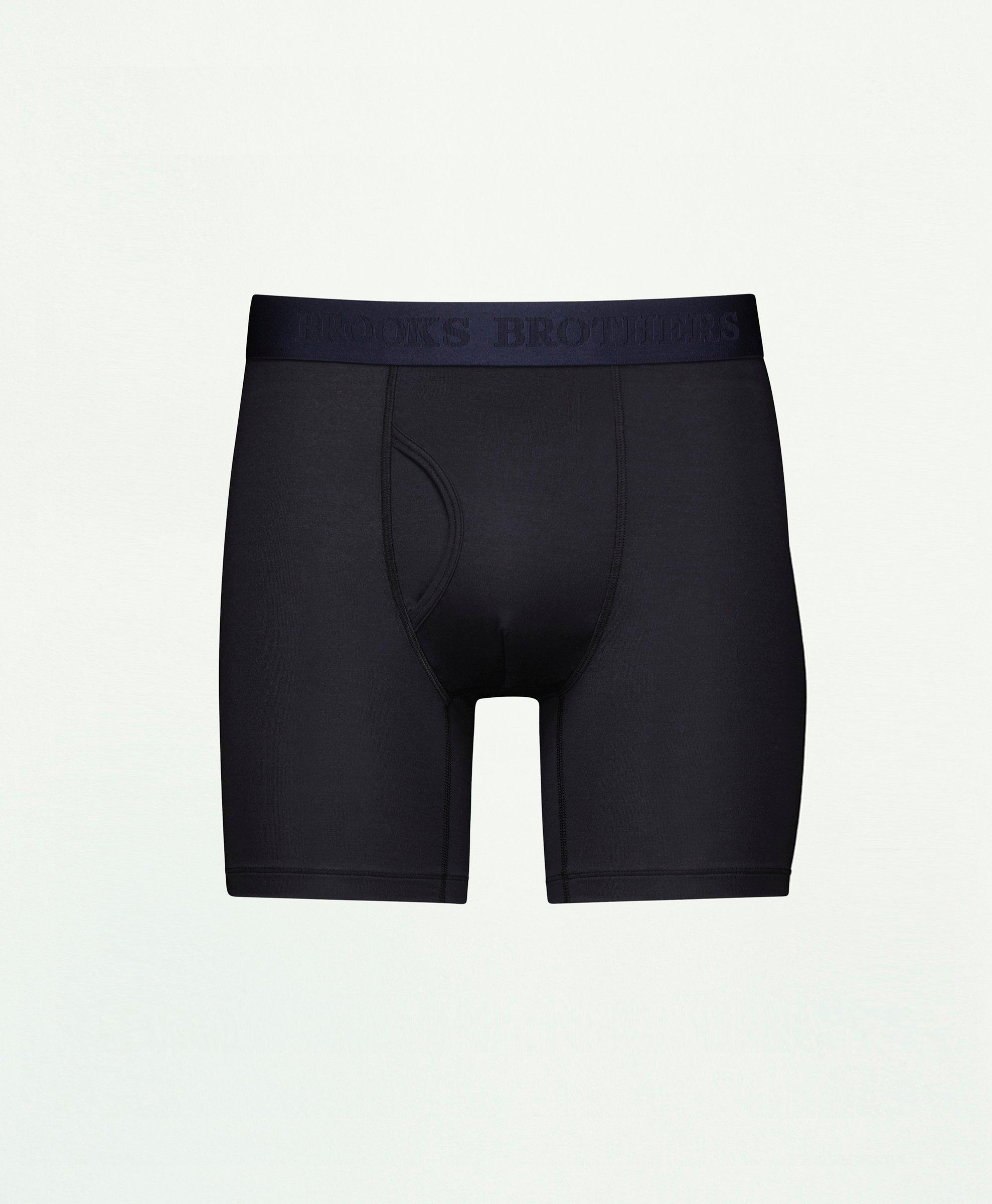 Brooks Brothers Modal Boxer Briefs In Black