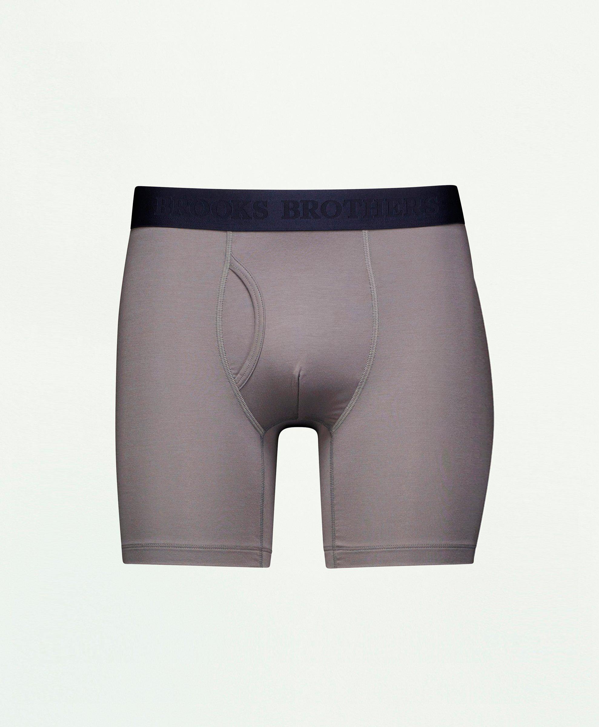 Brooks Brothers Modal Boxer Briefs In Charcoal
