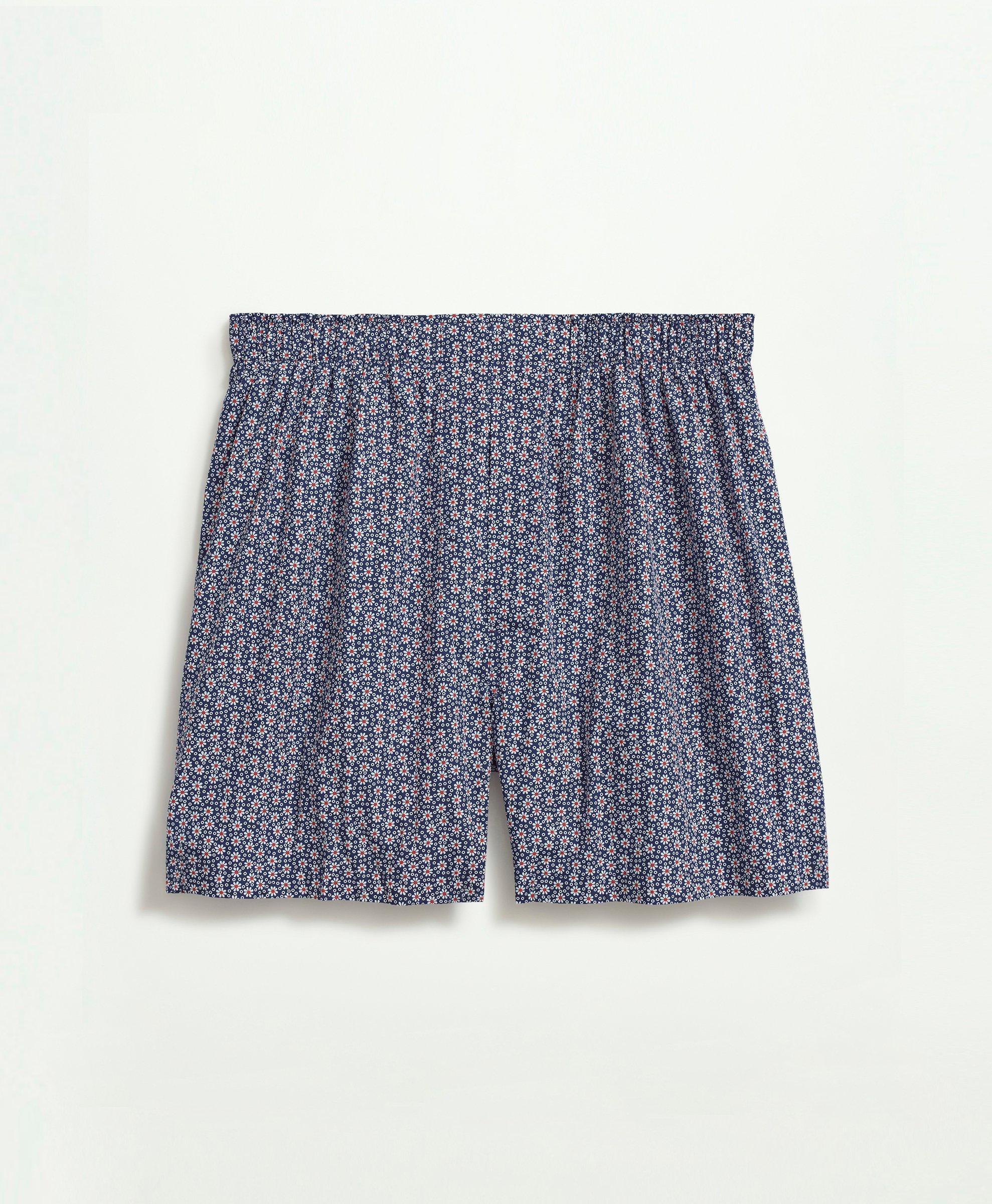 J.Crew: Cotton Poplin Boxer Short In Stripe For Women