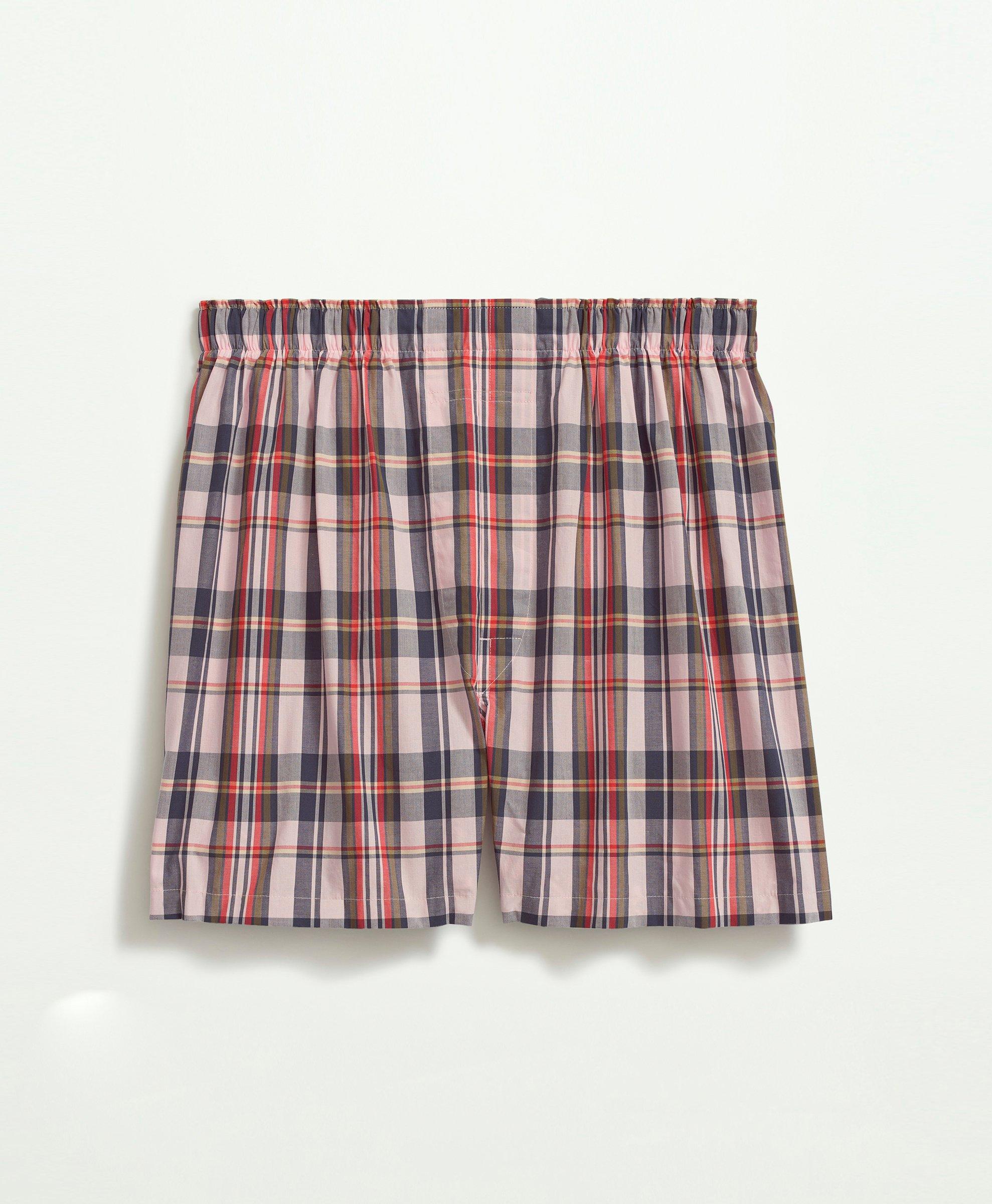 Cotton Poplin Madras Boxers
