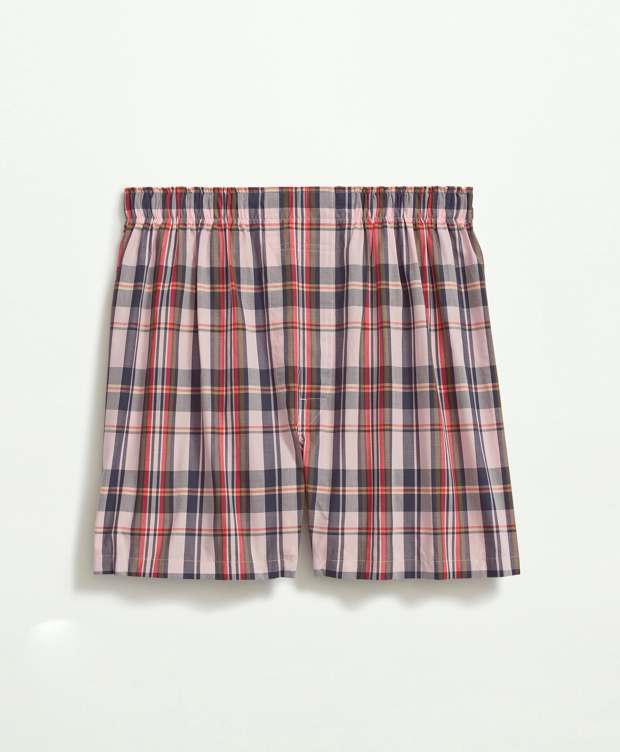 Cotton Patchwork Madras Shorts