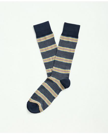 Oxford Tie Stripe Crew Socks