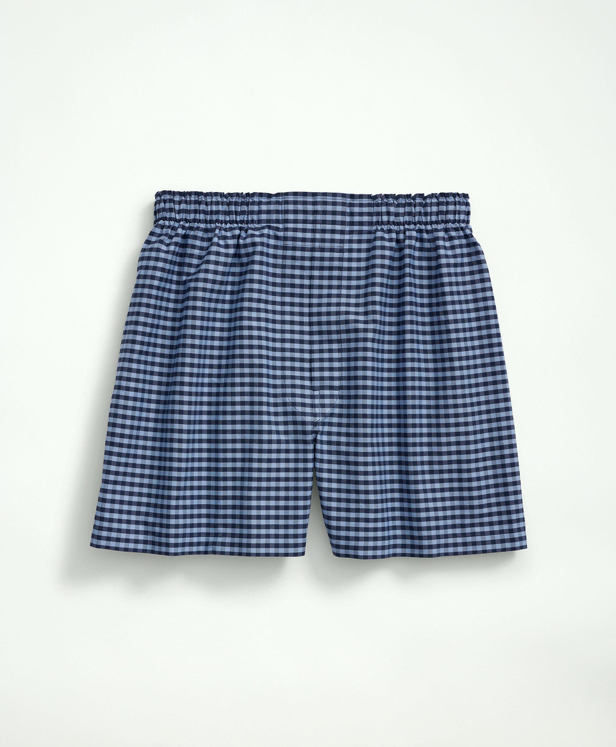Cotton Oxford Gingham Boxers