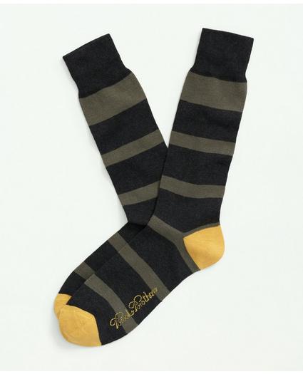 Cotton Blend Striped Socks