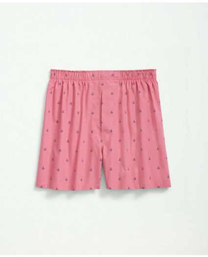 Cotton Broadcloth Anchor Print Boxers