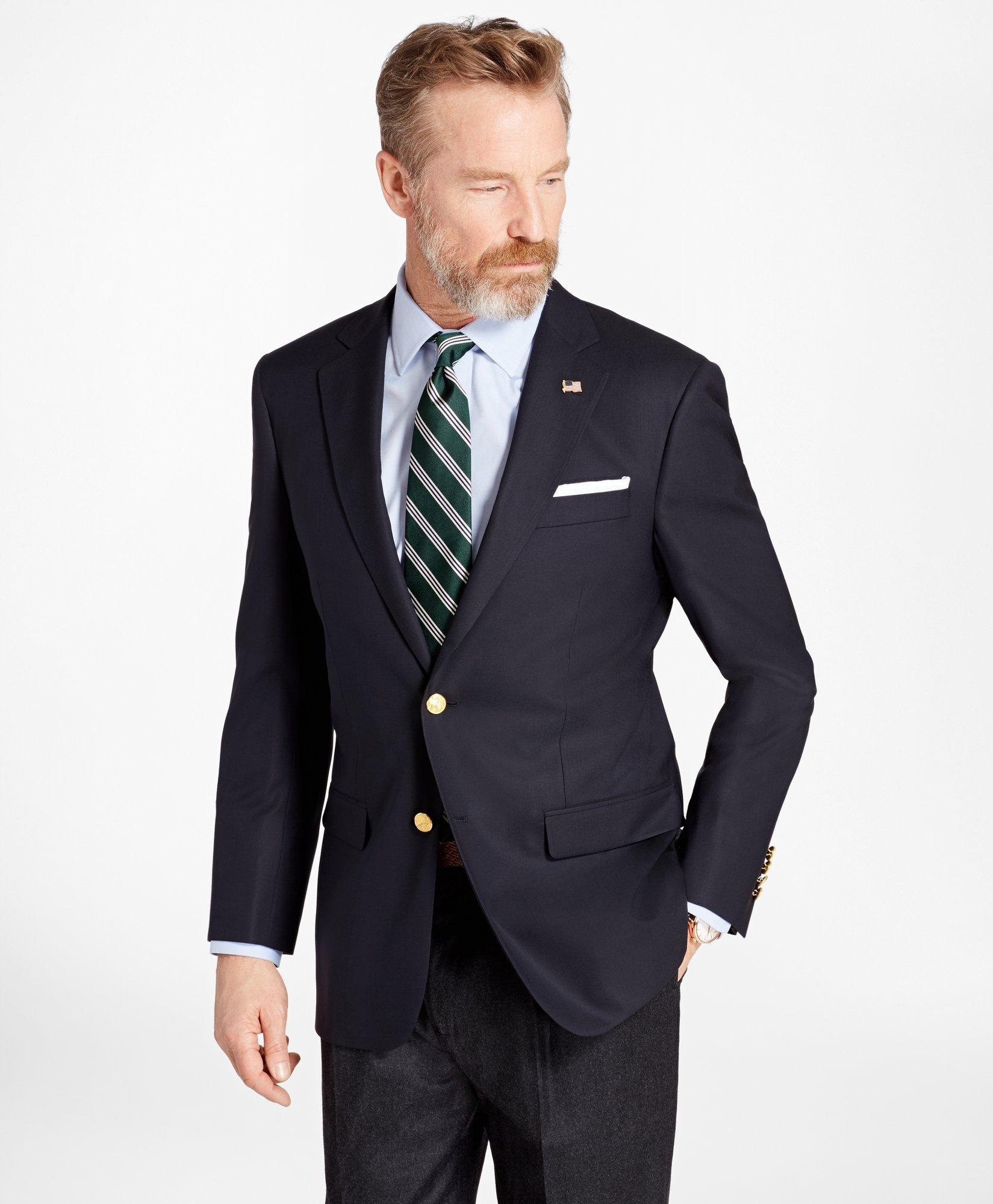 Brooks Brothers Traditional Fit Two-button 1818 Blazer In Navy