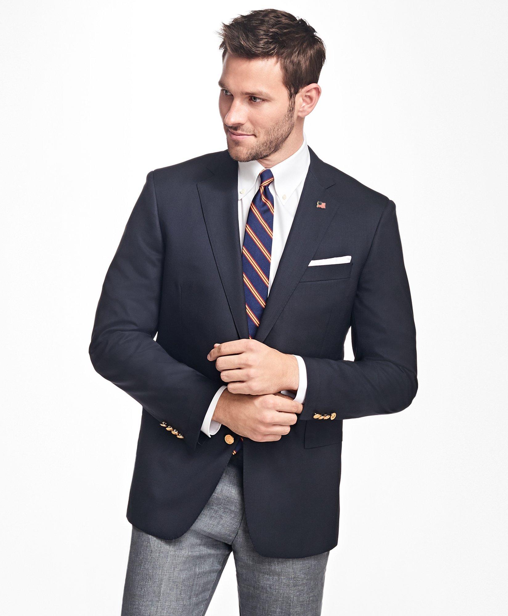 Brooks Brothers Classic Fit Two-button 1818 Blazer | Navy | Size 44 Long