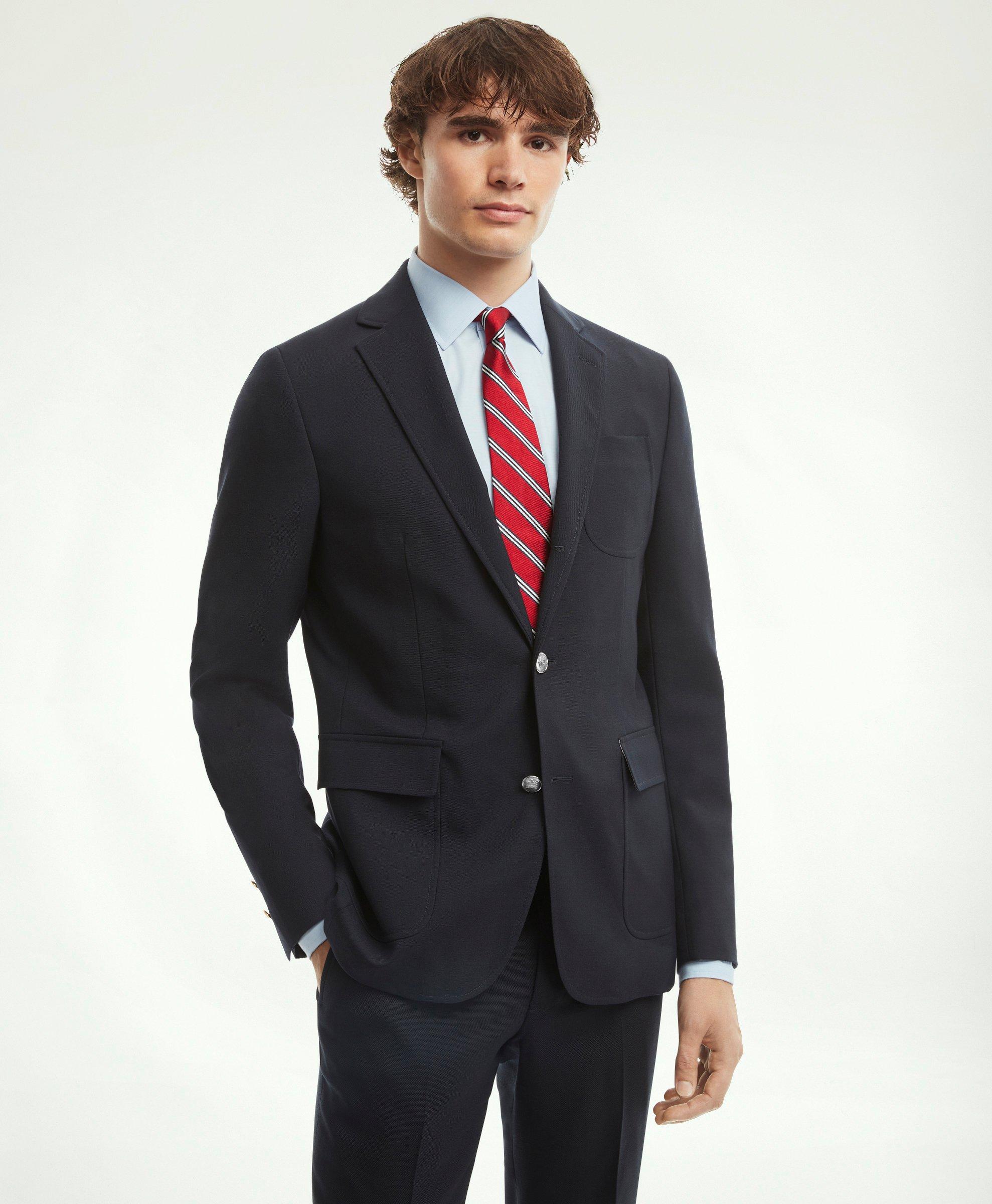 Milano Slim-Fit Wool-Silk-Linen Check Hopsack Sport Coat