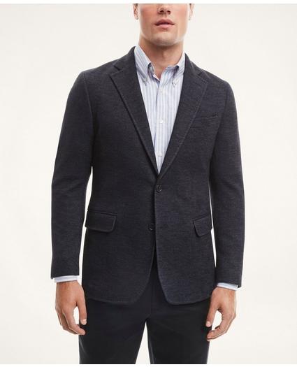 Regent Regular-Fit Wool-Cotton Knit Blazer